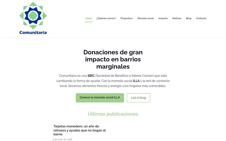 Screenshot of comunitaria.com