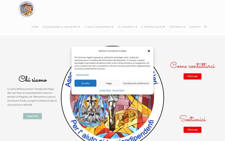 Screenshot of comunitasanfilippo.org