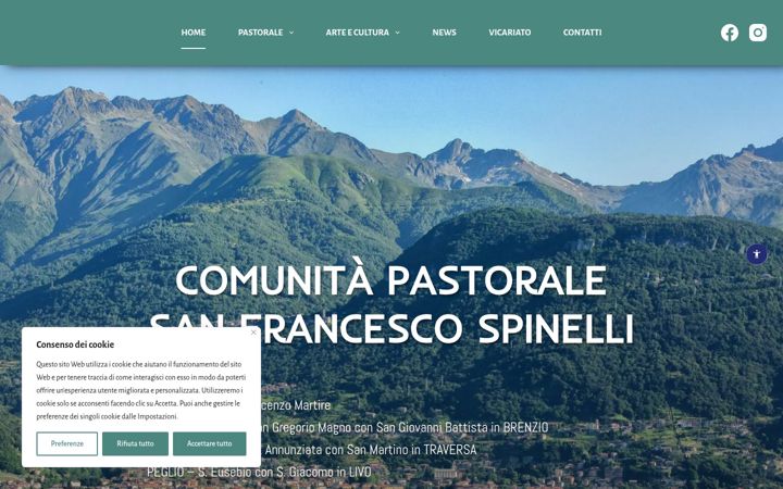 Screenshot of comunitasanfrancescospinelli.it
