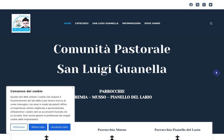 Screenshot of comunitasanluigiguanella.it