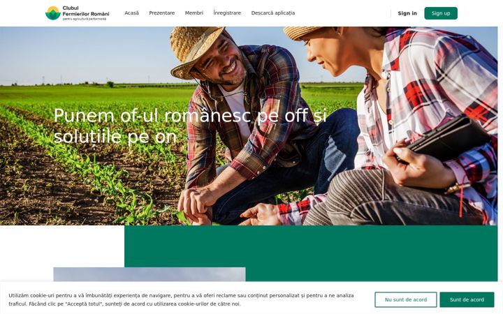 Screenshot van comunitate-cfro.ro