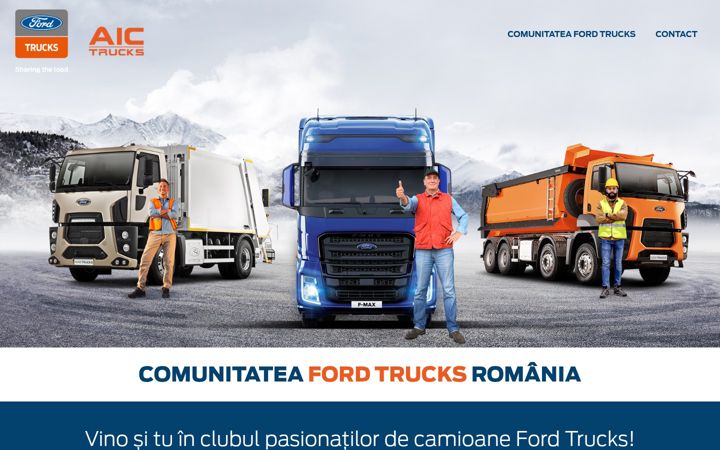 Screenshot van comunitateafordtrucks.ro