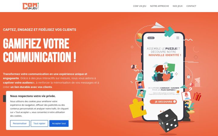 Screenshot of comunjeu.fr