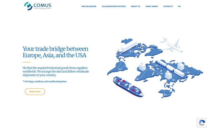 Screenshot of comus.ee