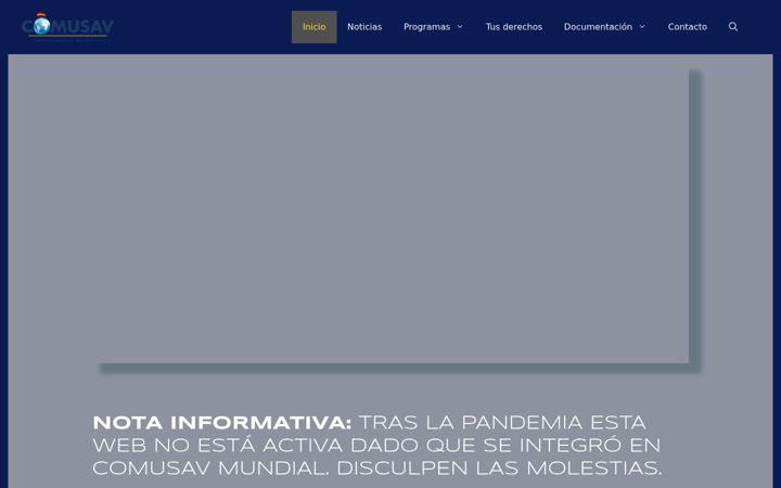 Screenshot of comusavespana.com