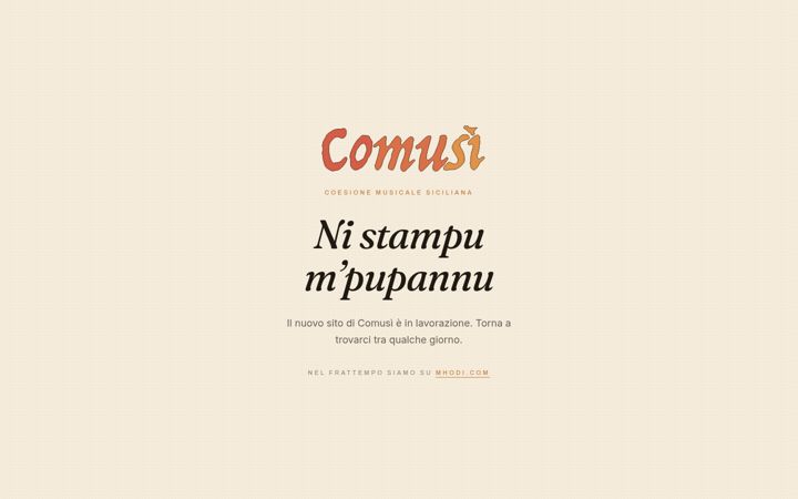 Screenshot of comusi.it