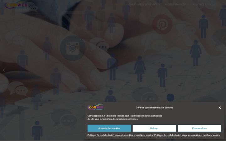 Screenshot of comwebconsult.fr