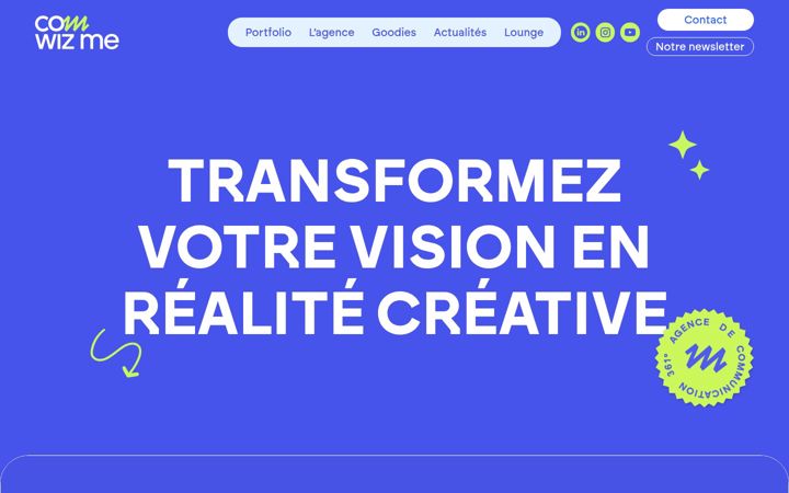 Screenshot of comwizme.fr