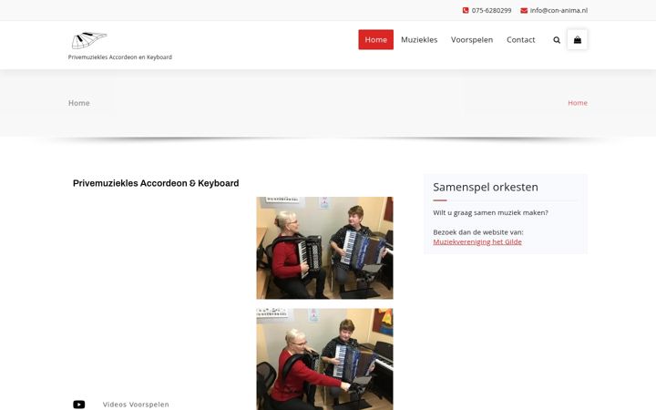 Captura de ecrã de con-anima.nl