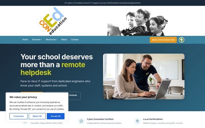 Screenshot of con-ed.co.uk