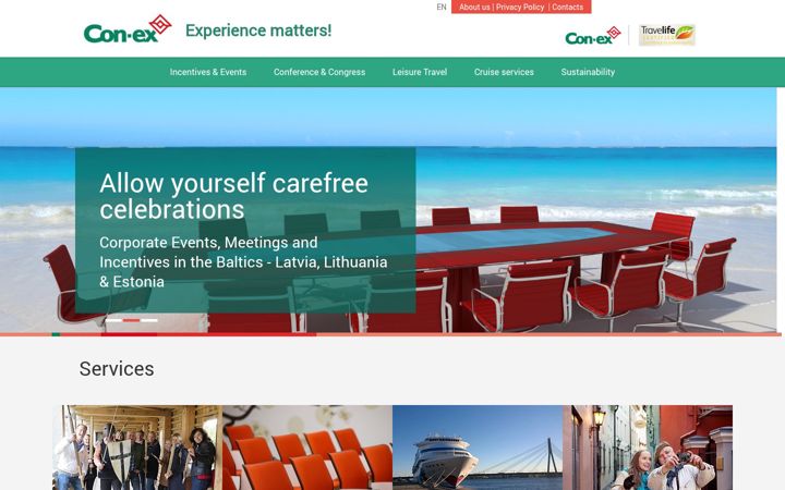 Screenshot of con-ex.com
