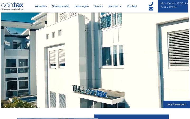 Screenshot of con-tax.de