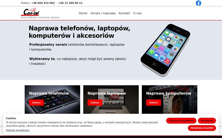 Screenshot of con-tel.pl