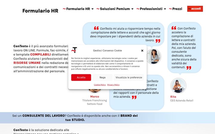 Screenshot of con-testo.com