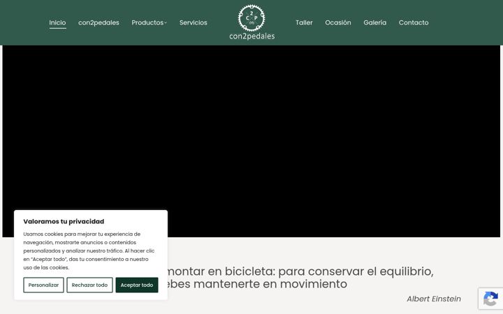 Screenshot of con2pedales.es