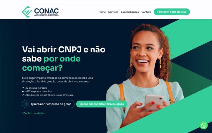 Screenshot of conacassessoria.com.br