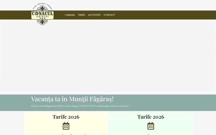 Screenshot of conacul-ursului.ro