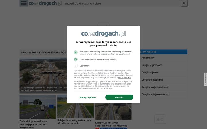 Screenshot of conadrogach.pl