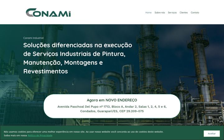 Captura de ecrã de conami.com.br