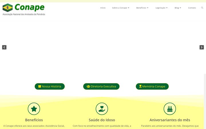 Screenshot di conape.org.br