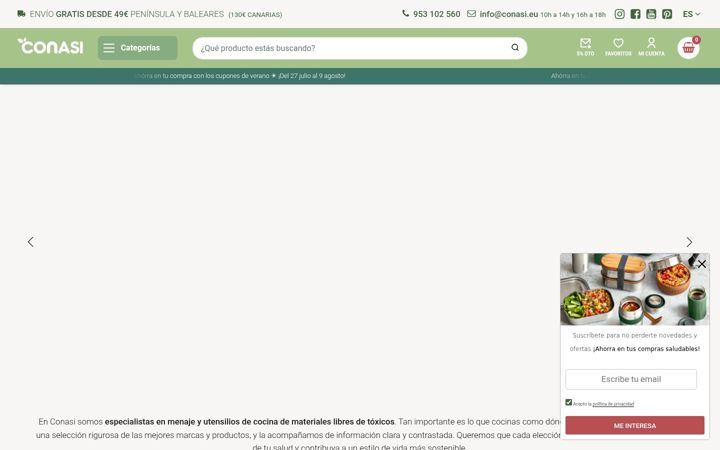 Screenshot of conasi.eu