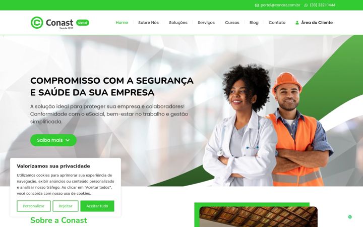 Screenshot of conast.com.br
