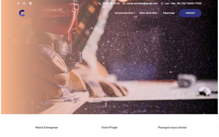 Screenshot di conat-services.fr