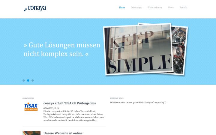 Screenshot of conaya.de