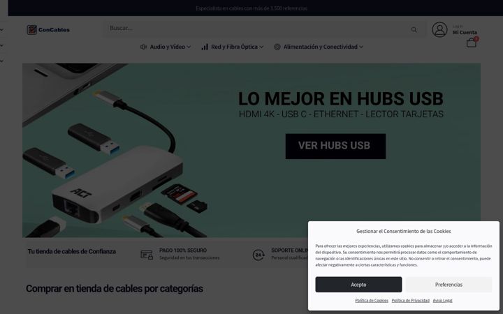 Screenshot of concable.es