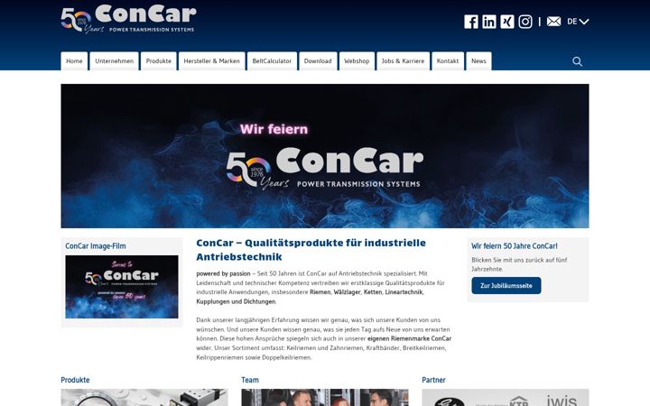 Screenshot of concar.de
