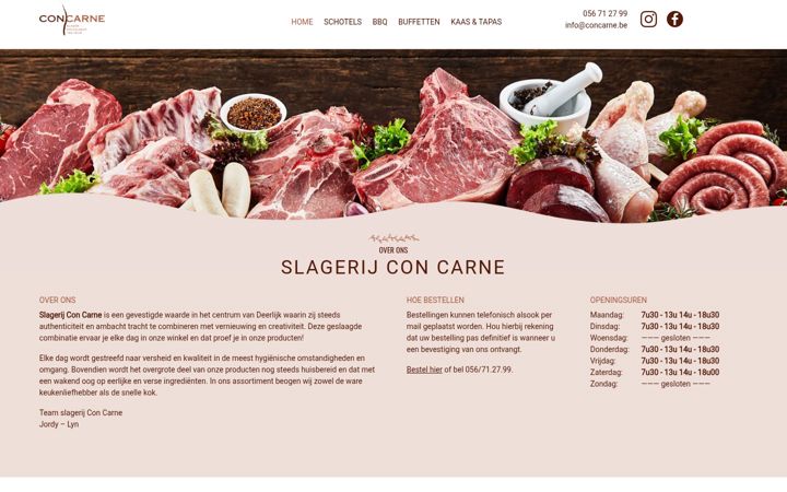 Screenshot of concarne.be