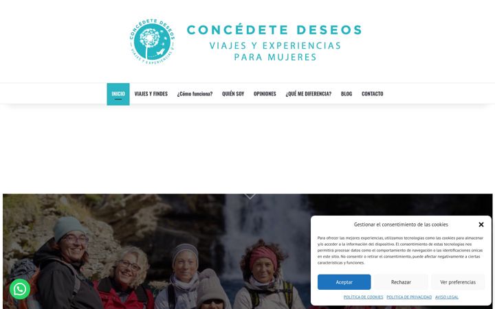 Screenshot of concedetedeseos.com