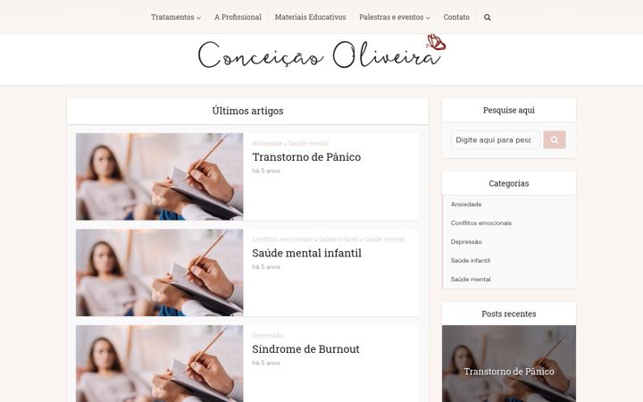 Screenshot di conceicaooliveira.com.br