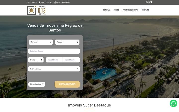 Screenshot of conceito013imoveis.com.br