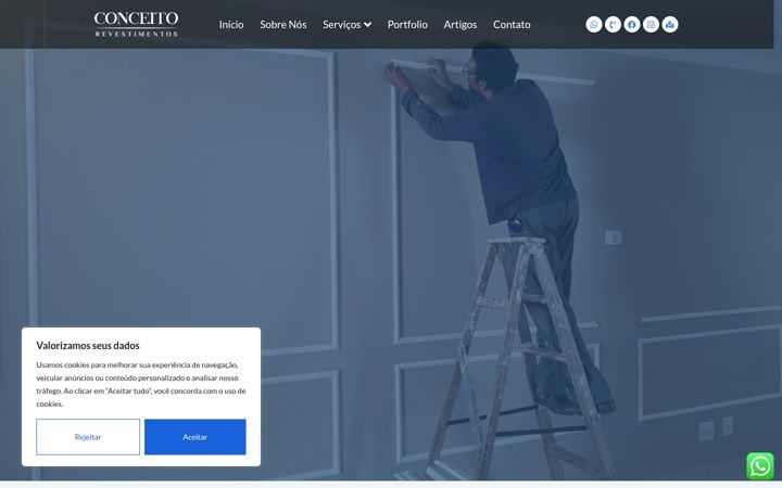 Screenshot of conceitorevestimentos.com.br