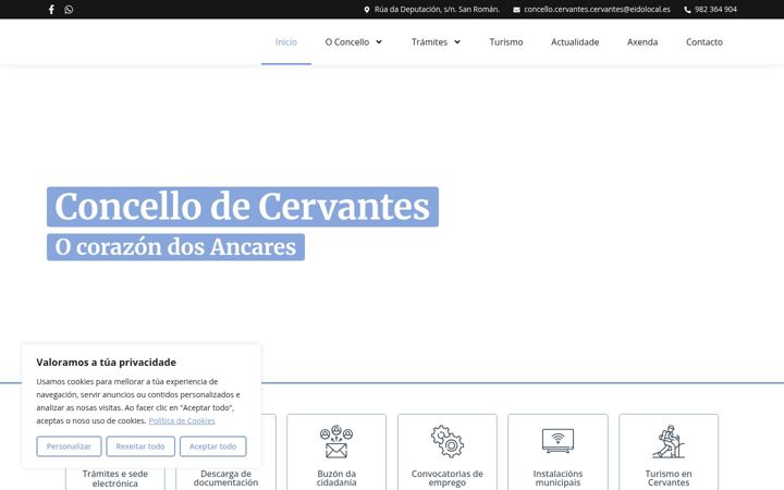 Screenshot of concellocervantes.es