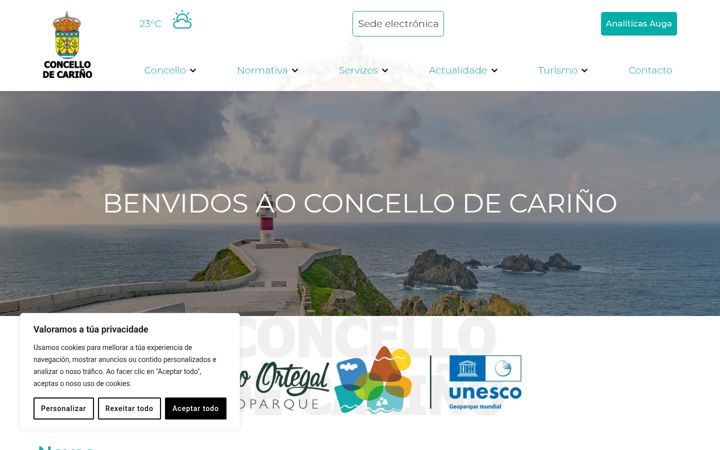 Screenshot of concellodecarino.gal