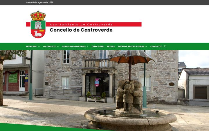 Screenshot of concellodecastroverde.gal