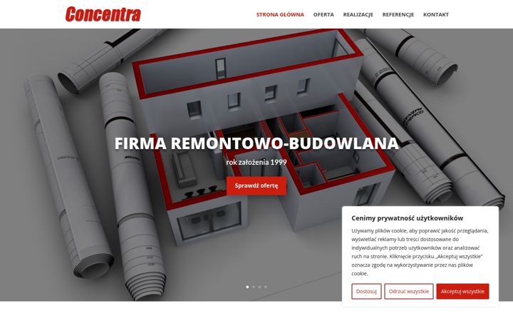 Zrzut ekranu concentra.pl