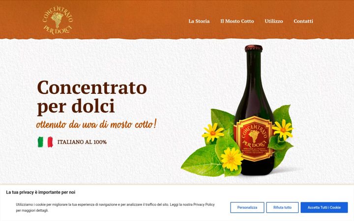 Screenshot of concentratoperdolci.it
