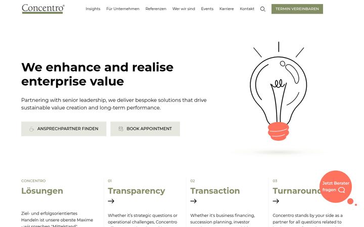 Screenshot of concentro.de