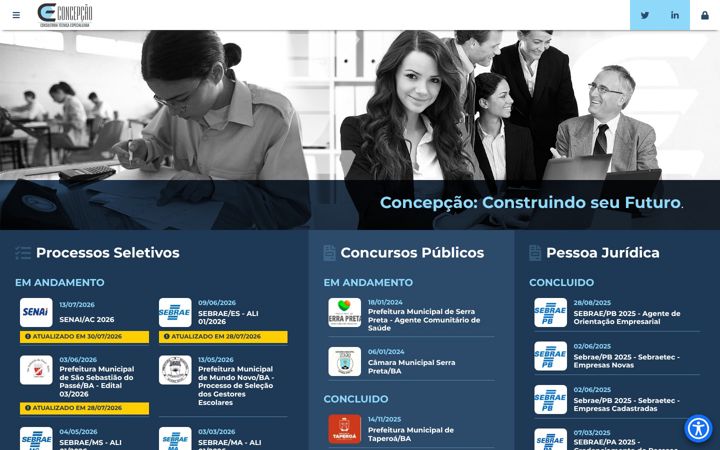 Screenshot of concepcaoconsultoria.com.br