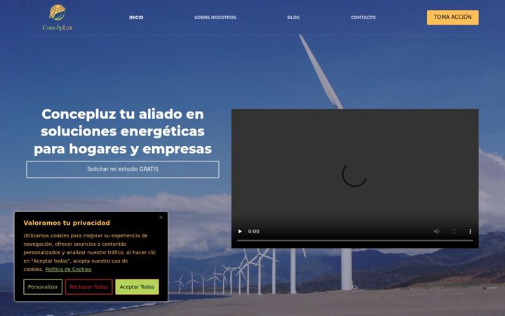 Screenshot of concepluz.es