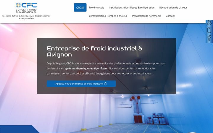 Screenshot di concept-froid-climatisation-84.fr