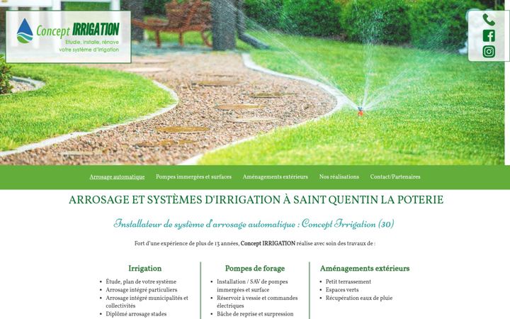 Captura de ecrã de concept-irrigation.fr