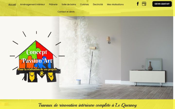 Captura de ecrã de concept-passion-art.fr