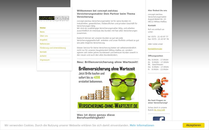 Screenshot of concept-zwickau.de