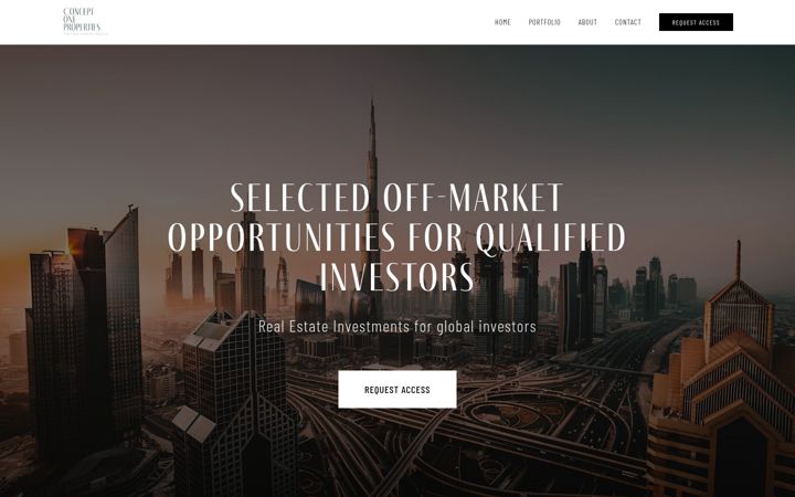Screenshot of concept1p.ae