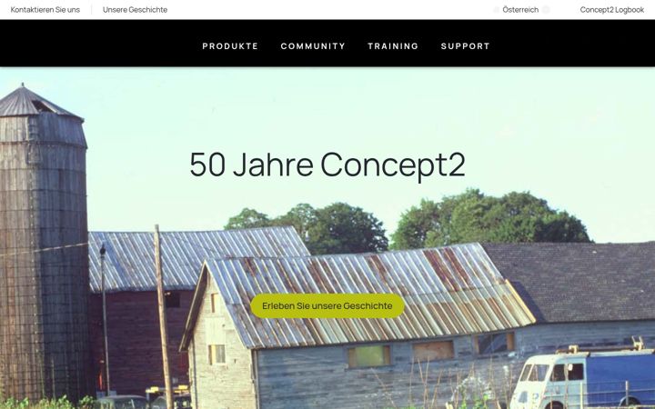 Screenshot of concept2.at