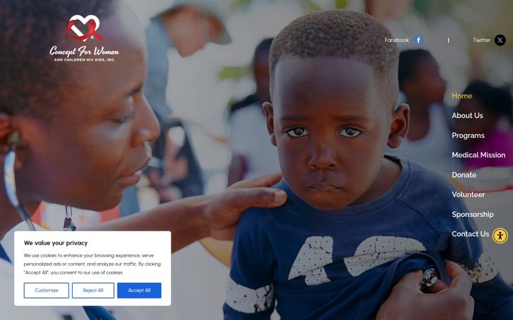 Képernyőkép: concept4womenandchildren.org